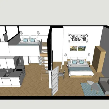 Marienbad Apartment Lägenhet Mariánské Lázně